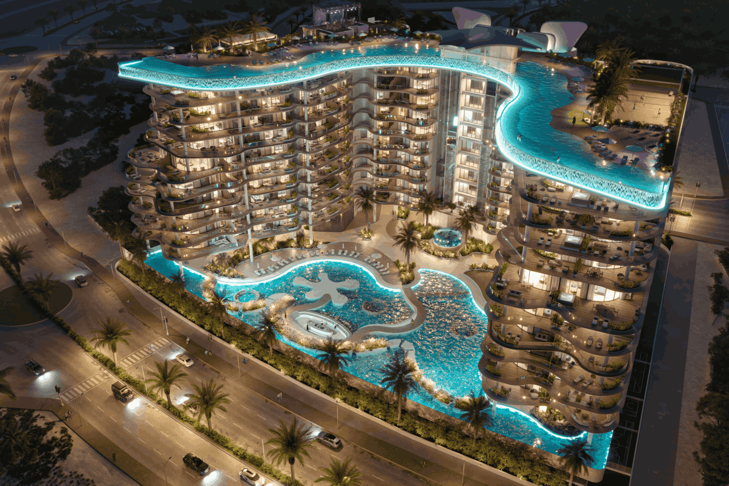 Manta Bay by Major Development, image 1 of 24. Render supplied by developer.