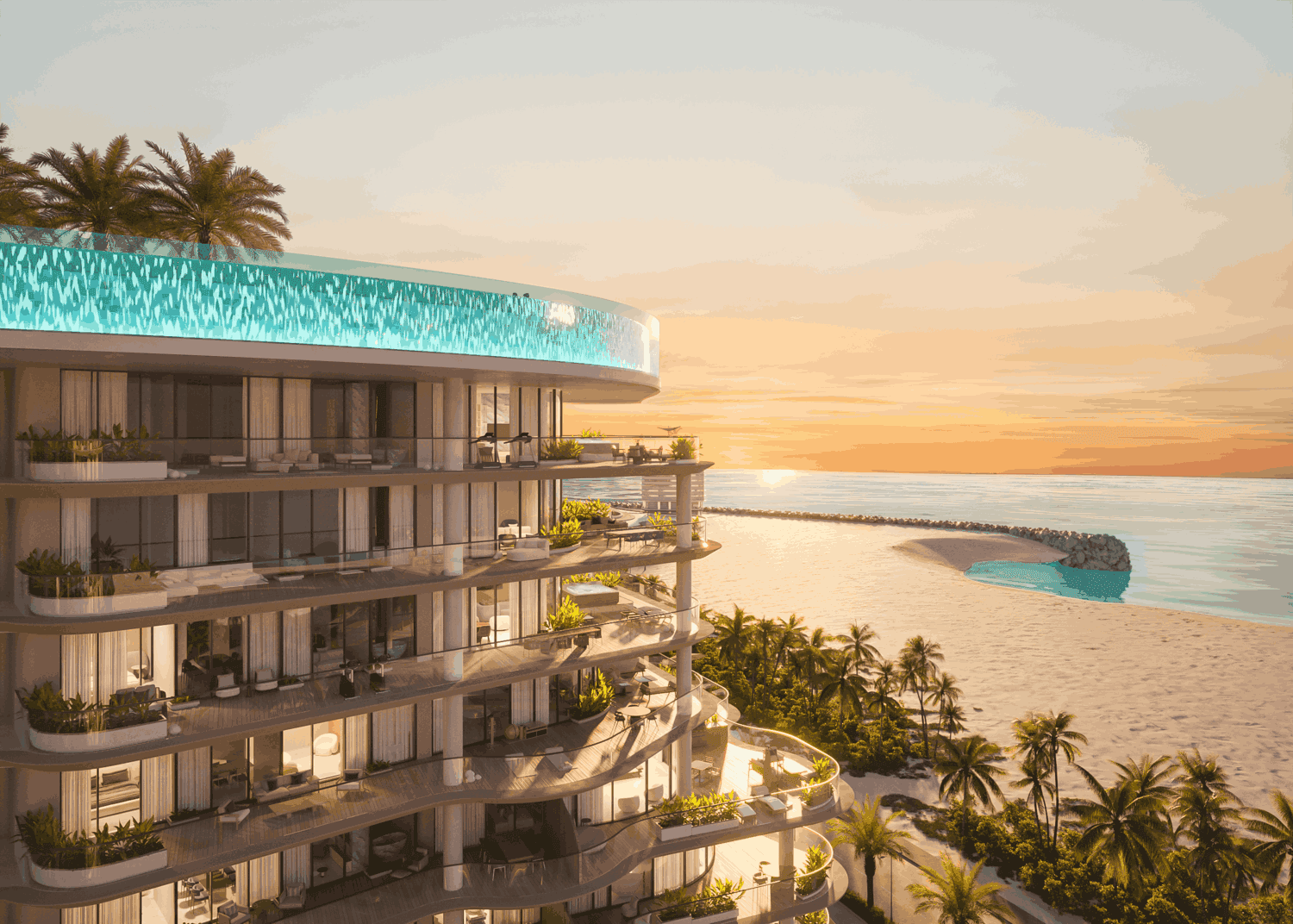 Manta Bay by Major Development, image 7 of 24. Render supplied by developer.