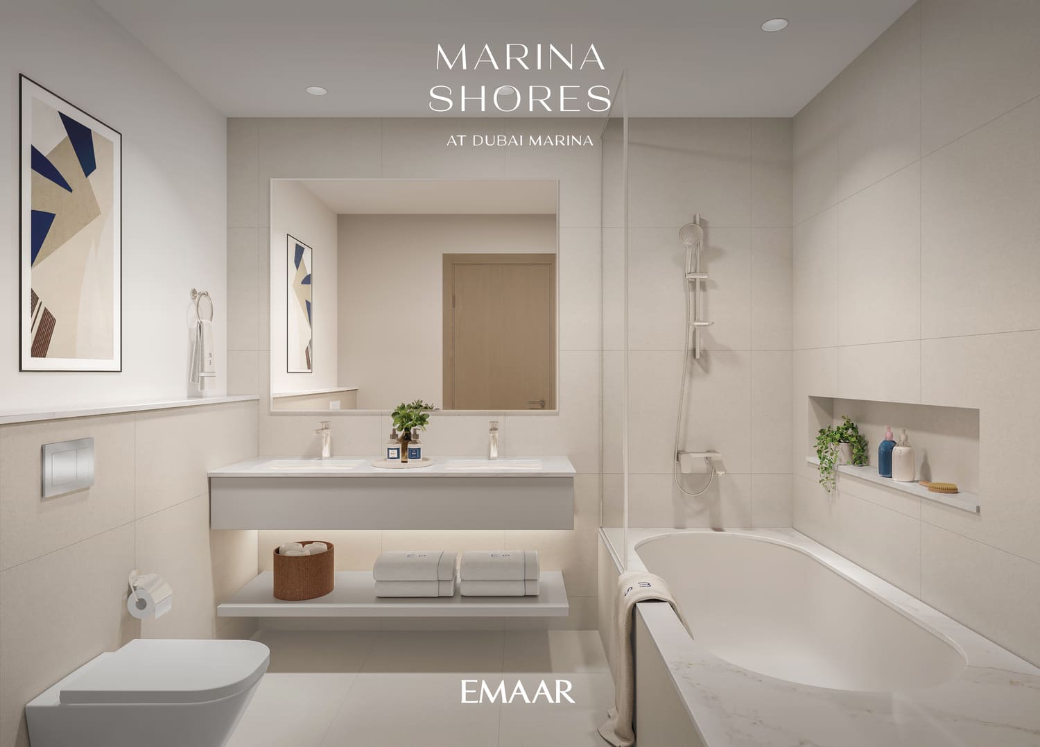 Marina Shores by Emaar, image 3 of 8. Render supplied by developer.