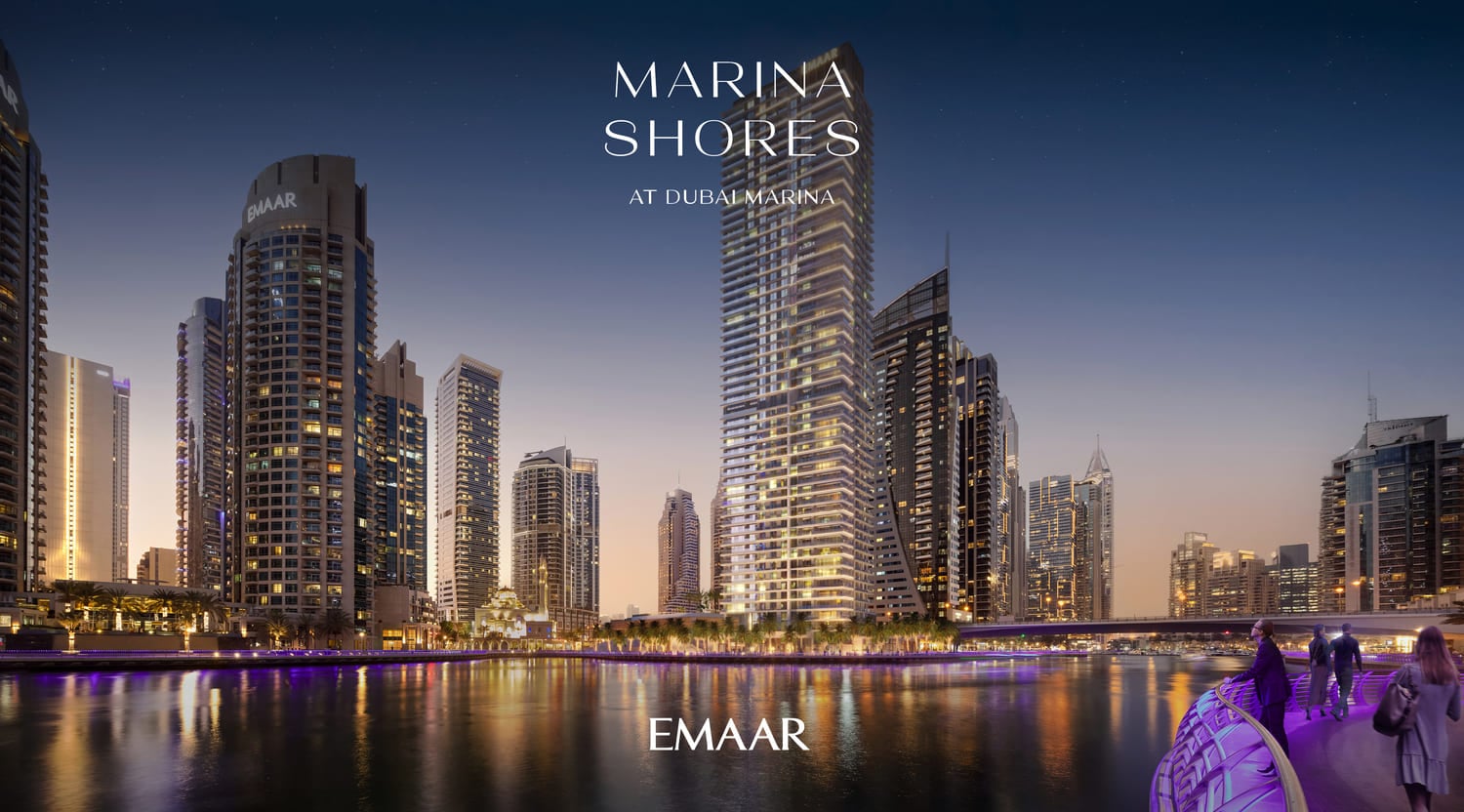 Marina Shores by Emaar, image 1 of 8. Render supplied by developer.