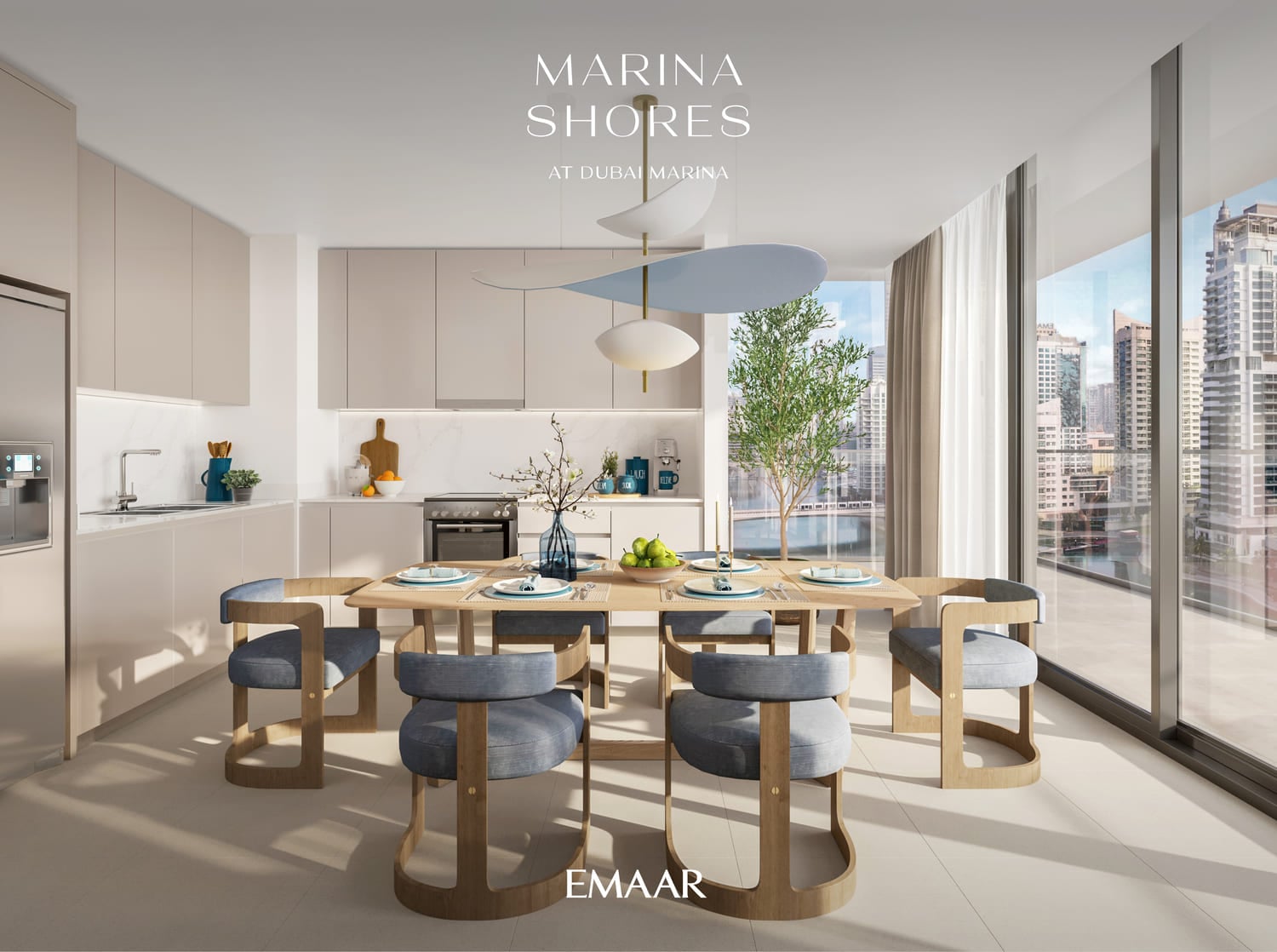 Marina Shores by Emaar, image 4 of 8. Render supplied by developer.