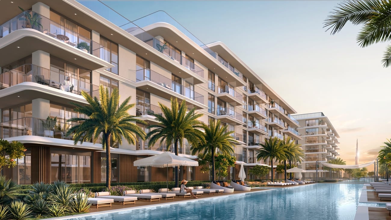 Ocean Views by Emaar in Mina Rashid, render supplied by developer