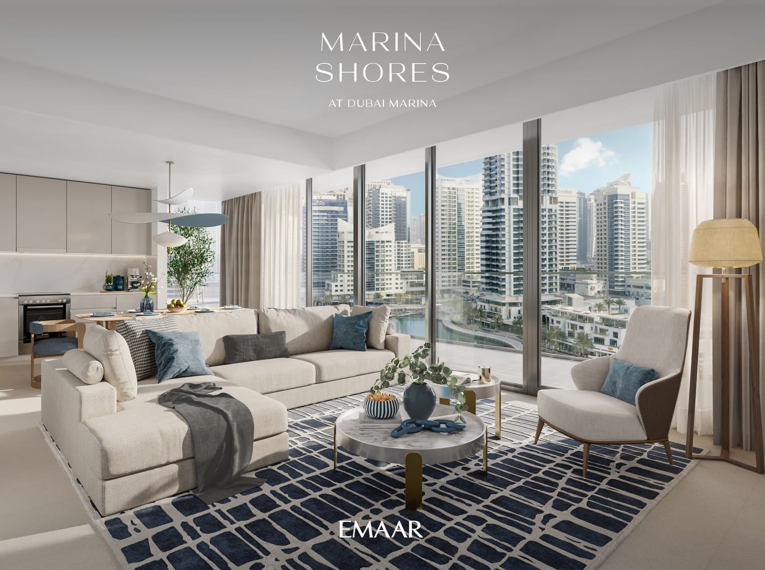 Marina Shores by Emaar, image 5 of 8. Render supplied by developer.