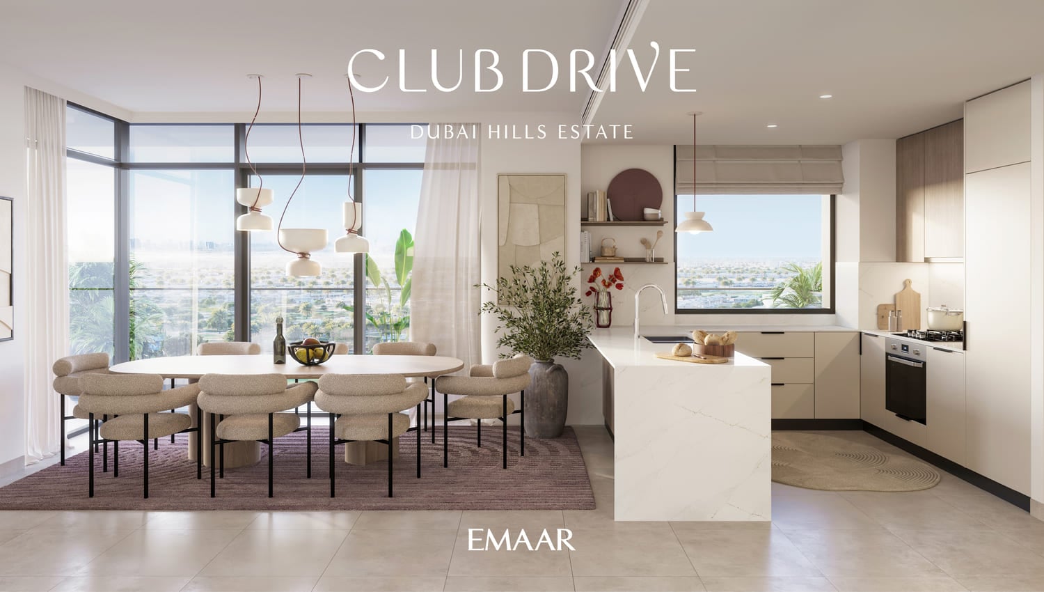 Club Drive by Emaar, image 4 of 6. Render supplied by developer.