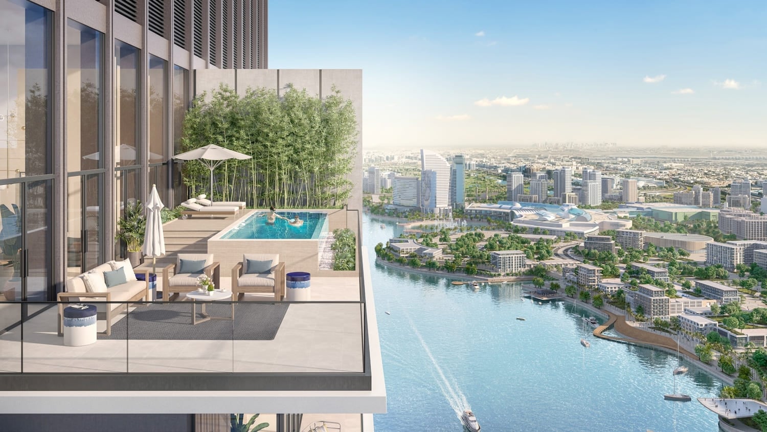 Creek Waters 2 by Emaar, image 1 of 10. Render supplied by developer.