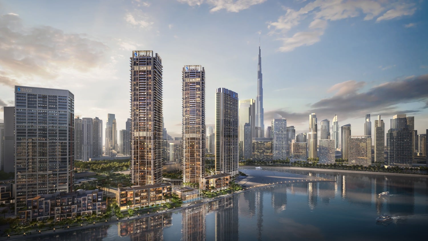 Peninsula Four - The Plaza by Select Group, Business Bay. Render supplied by developer.