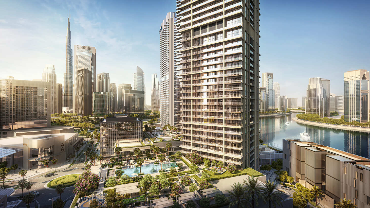 Peninsula Four - The Plaza by Select Group, image 2 of 21. Render supplied by developer.