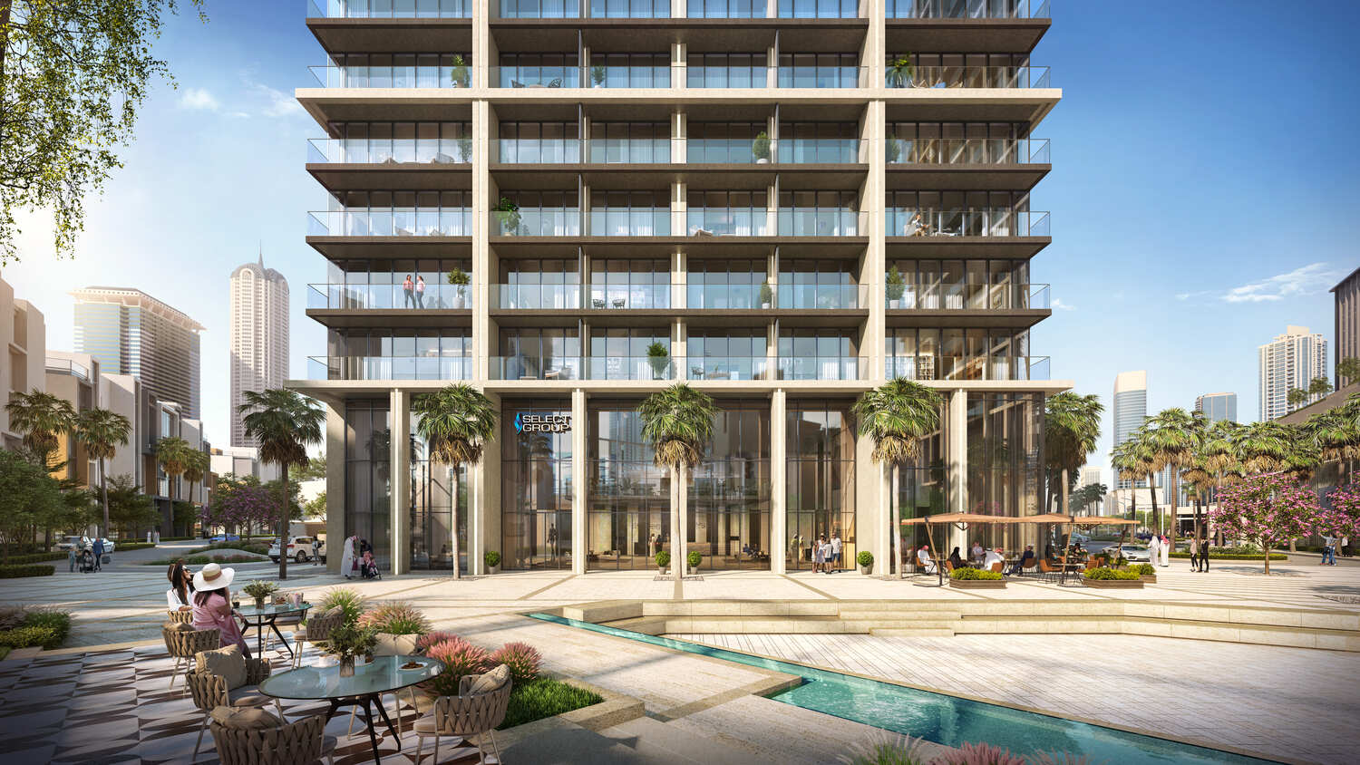 Peninsula Four - The Plaza by Select Group, image 3 of 21. Render supplied by developer.