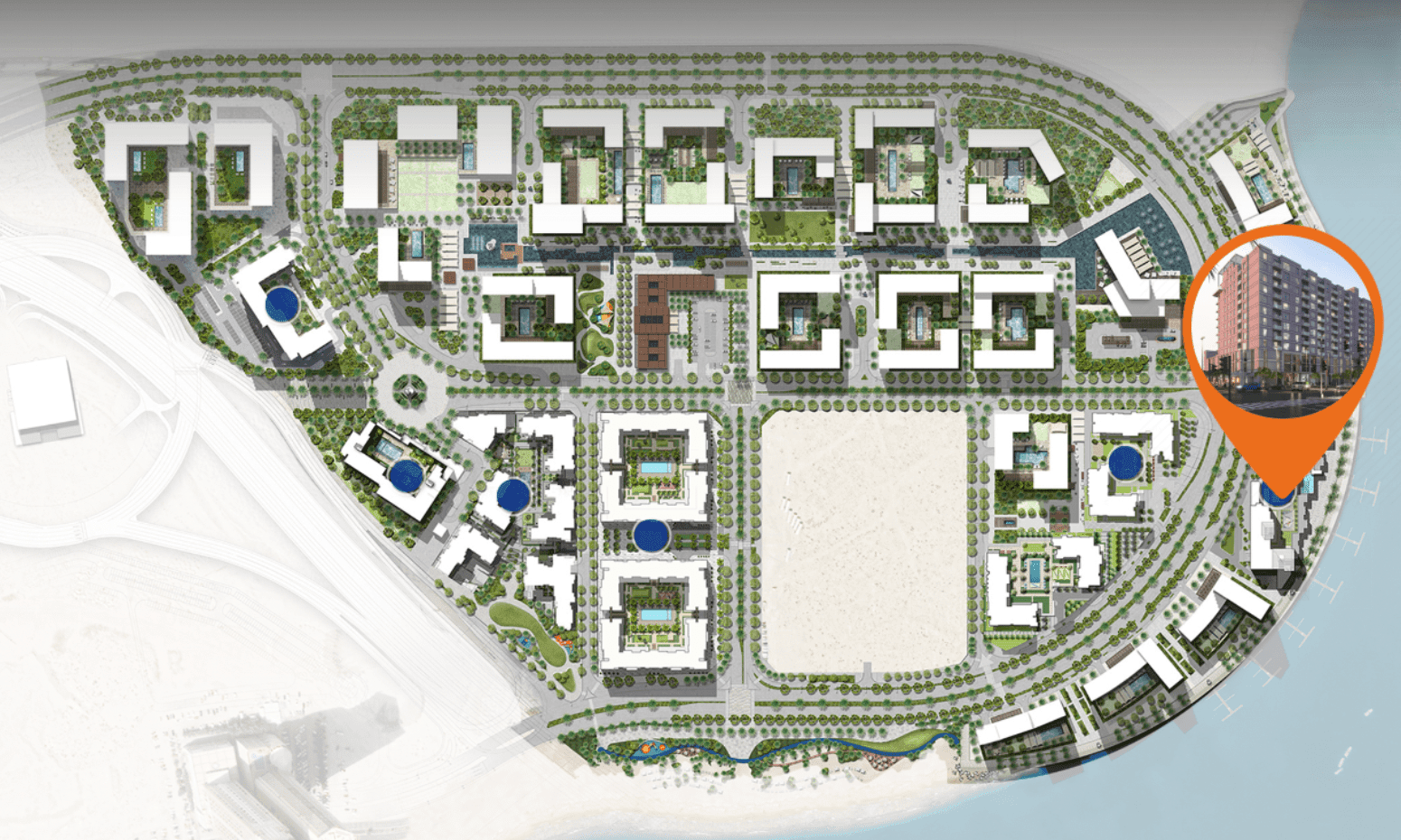 Crystal Residences Tower 2 by Eagle Hills, image 4 of 4. Render supplied by developer.
