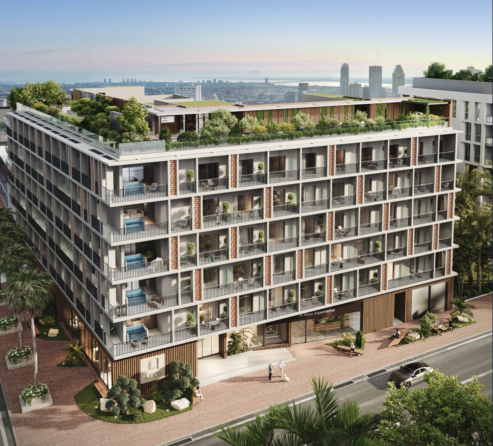 Cavendish Square by LEOS Developments, image 1 of 9. Render supplied by developer.