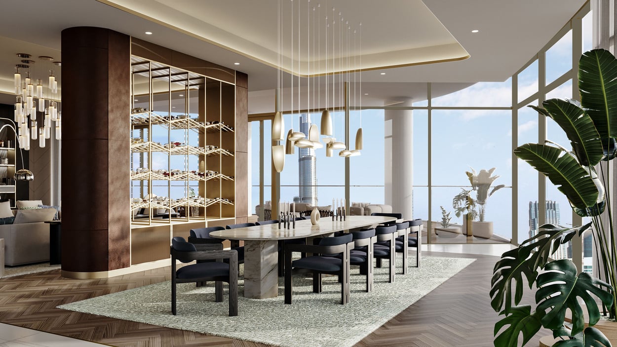 Peninsula Jumeirah living Business Bay by Select Group, image 5 of 12. Render supplied by developer.
