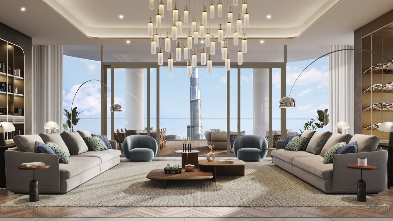 Peninsula Jumeirah living Business Bay by Select Group, image 6 of 12. Render supplied by developer.