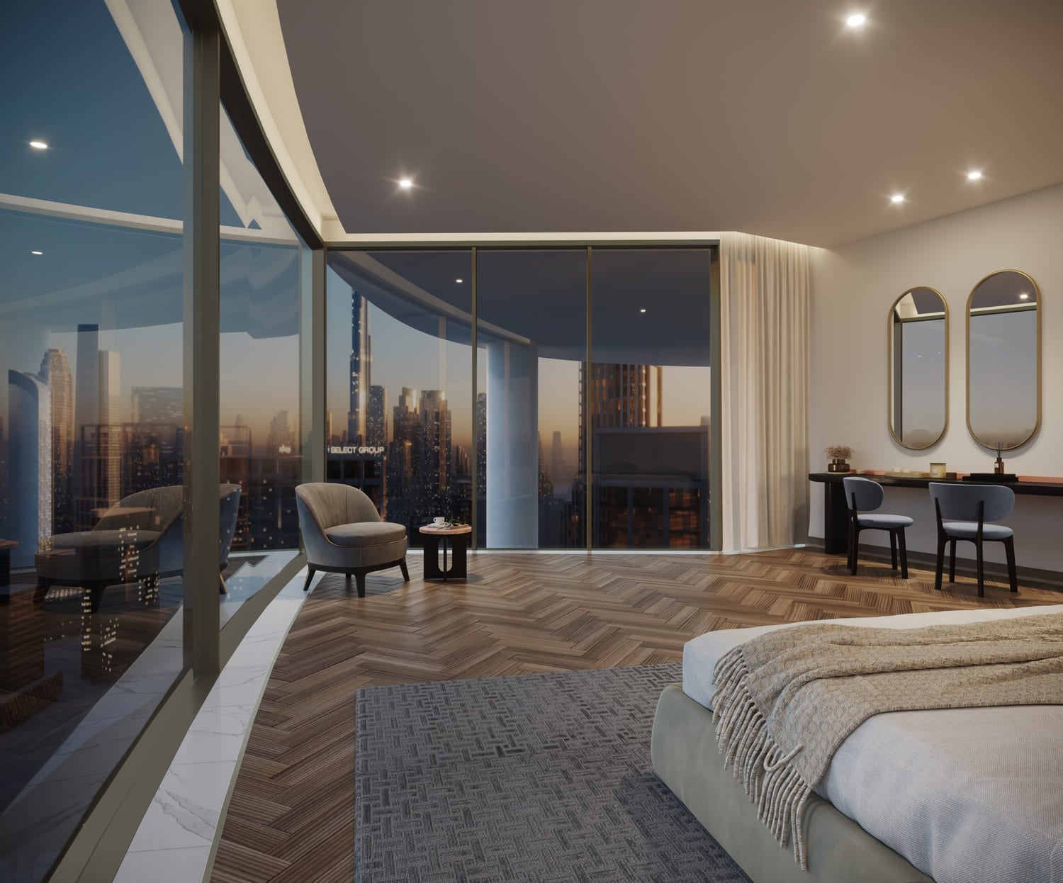 Peninsula Jumeirah living Business Bay by Select Group, image 7 of 12. Render supplied by developer.