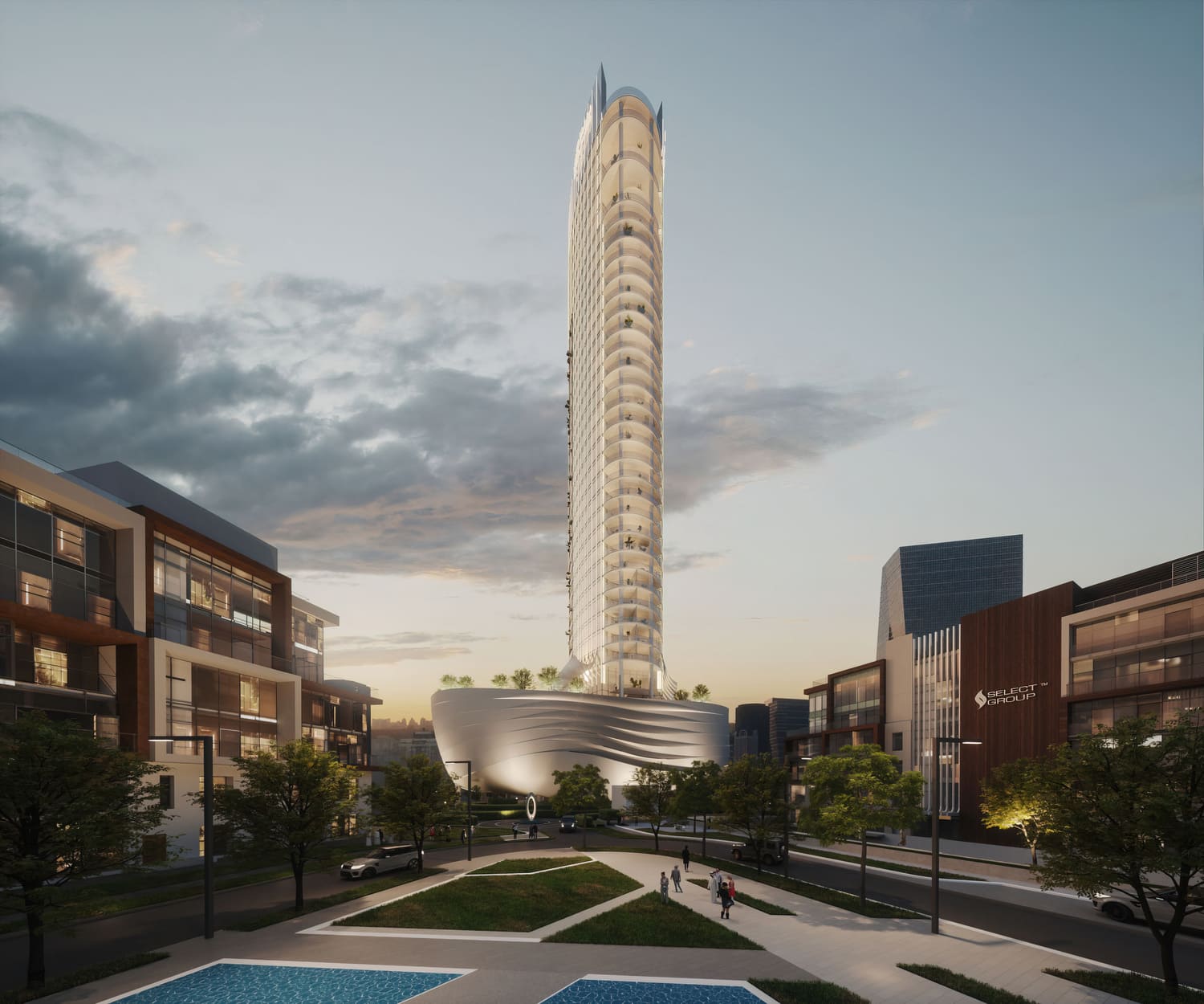 Peninsula Jumeirah living Business Bay by Select Group, image 3 of 12. Render supplied by developer.