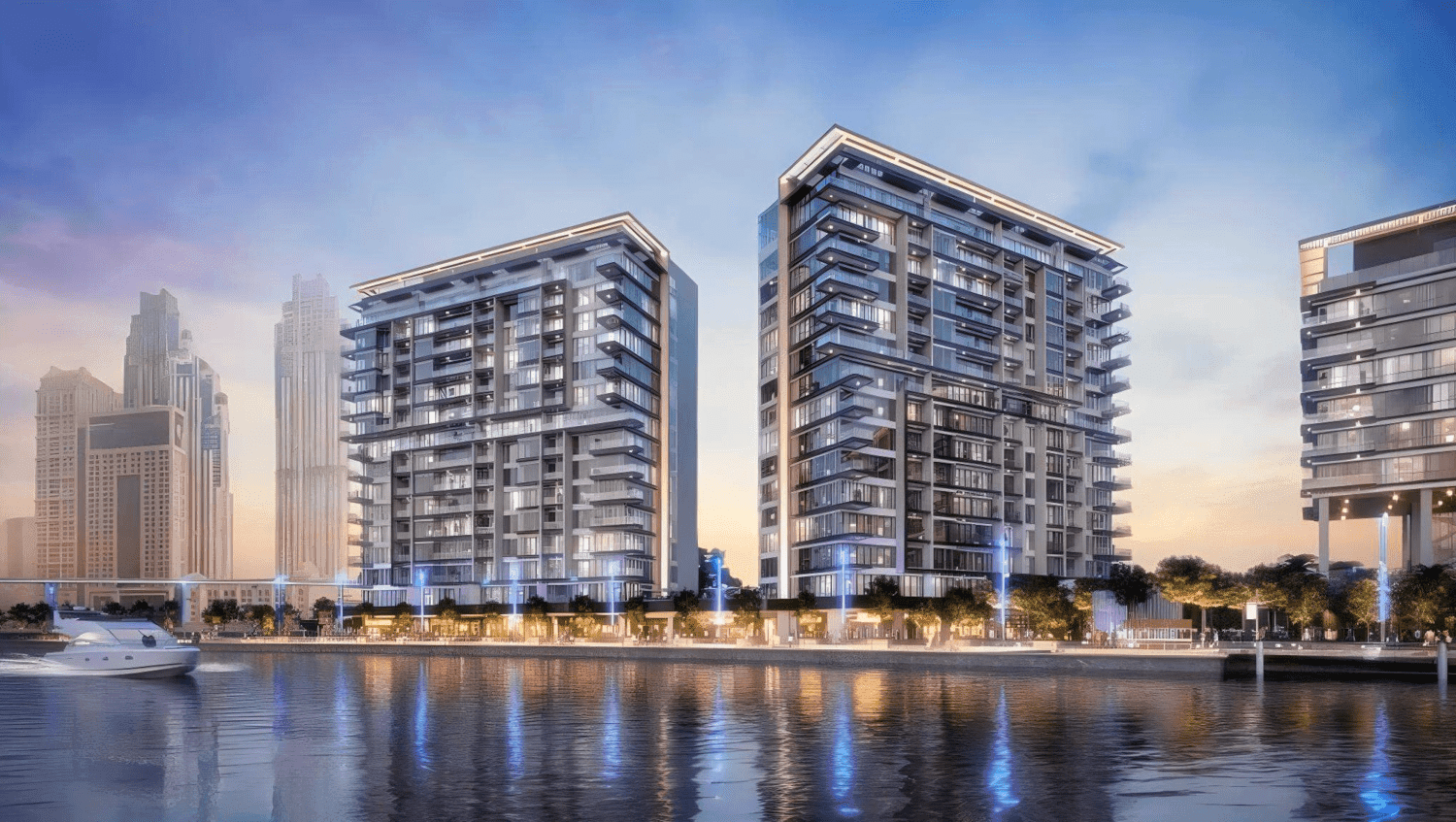 Canal Front Residences by Meydan, Safa Park. Render supplied by developer.