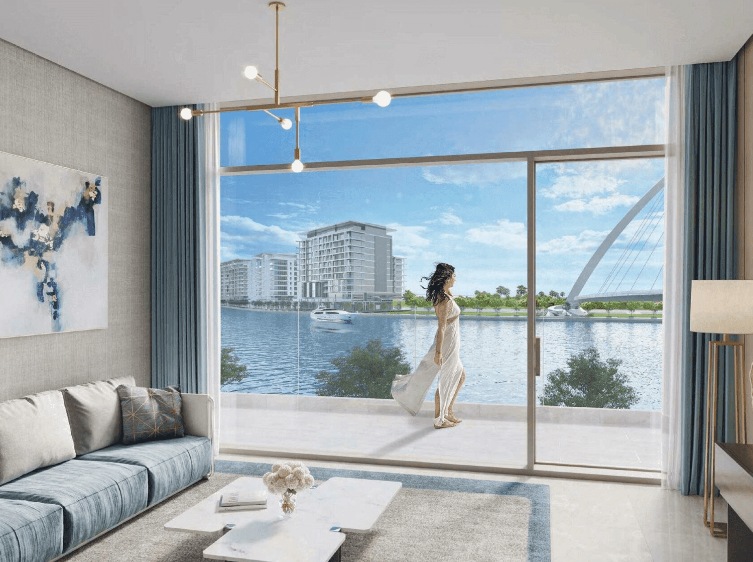 Canal Front Residences by Meydan, image 2 of 5. Render supplied by developer.