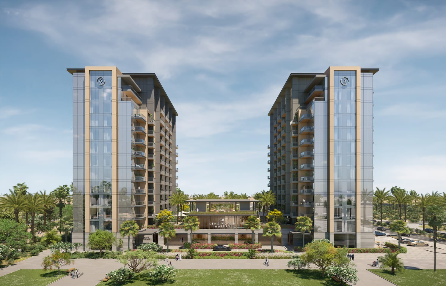 Kensington Waters by Ellington, Sobha Hartland. Render supplied by developer.