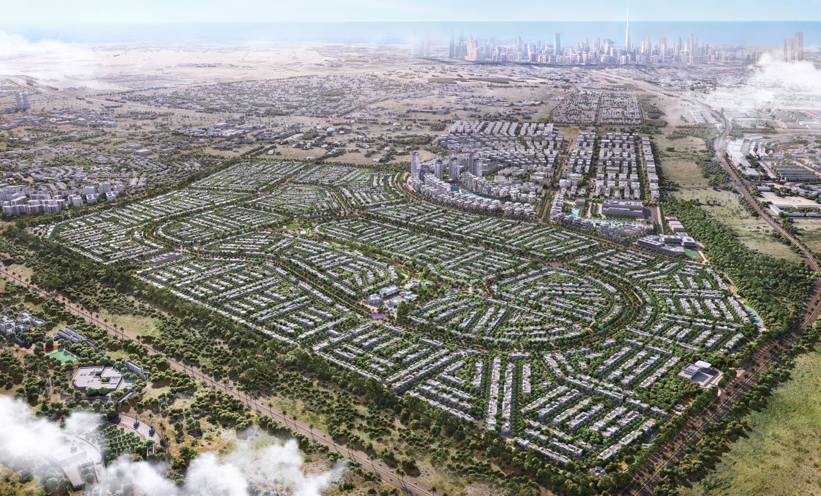 Green Wood by Nakheel, Dubai International City. Render supplied by developer.