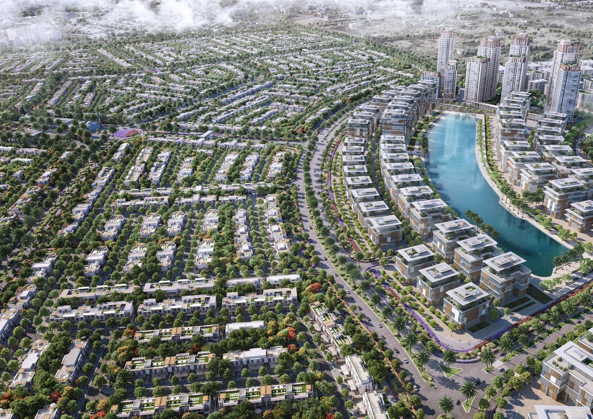 Green Wood by Nakheel, image 3 of 8. Render supplied by developer.