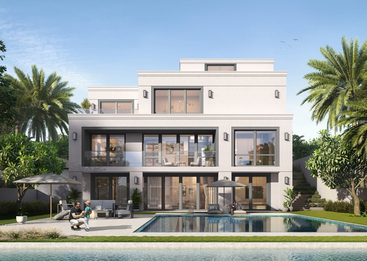 The Oasis Palmiera by Emaar, image 4 of 7. Render supplied by developer.