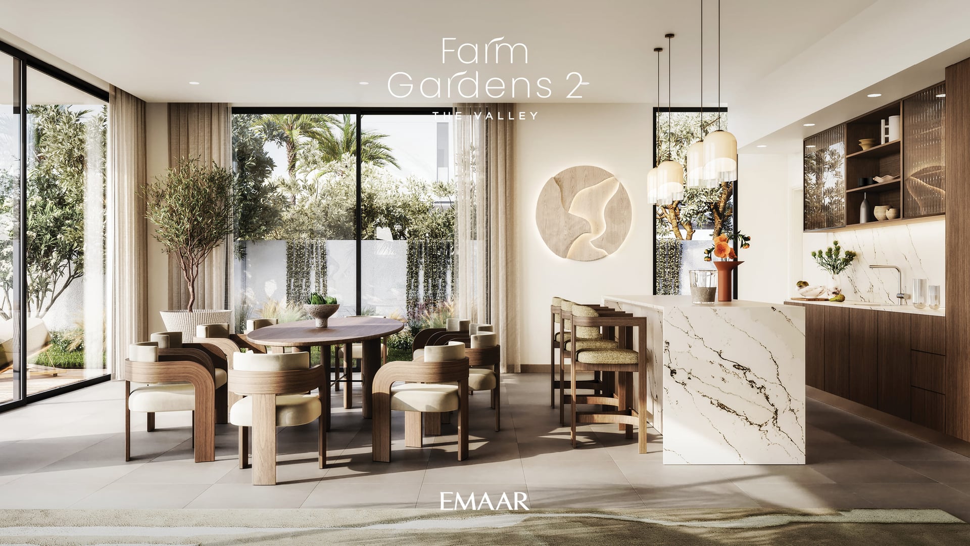 Farm Gardens Villas 2 by Emaar, image 6 of 11. Render supplied by developer.