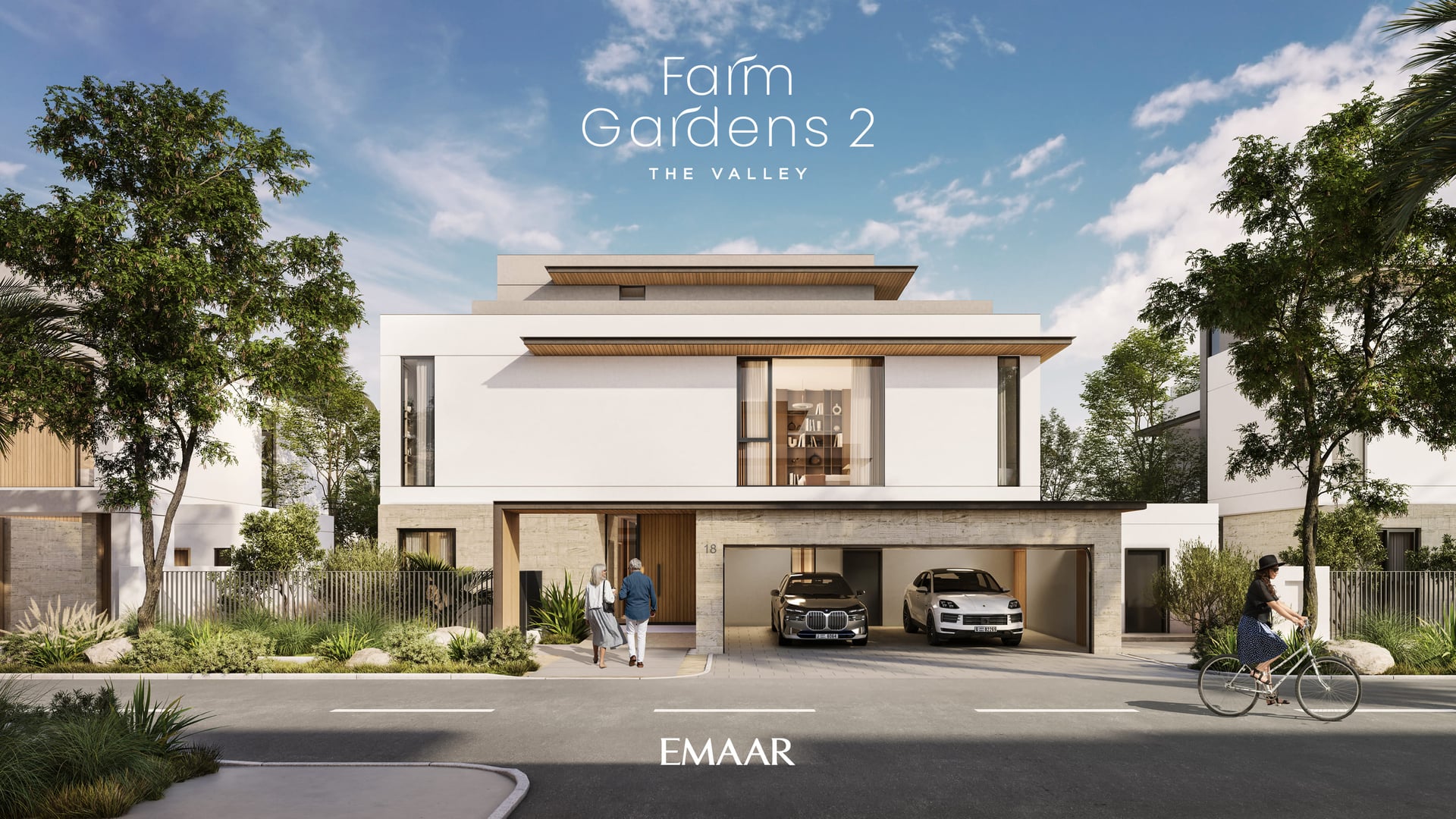 Farm Gardens Villas 2 by Emaar, image 1 of 11. Render supplied by developer.