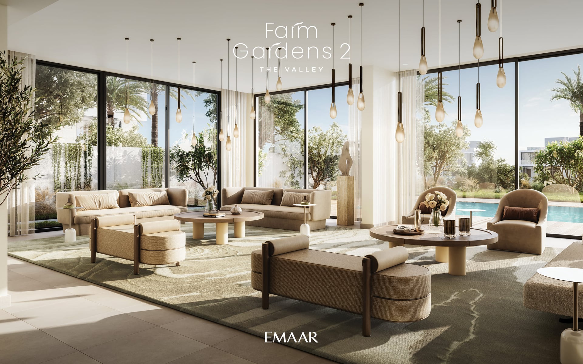 Farm Gardens Villas 2 by Emaar, image 8 of 11. Render supplied by developer.