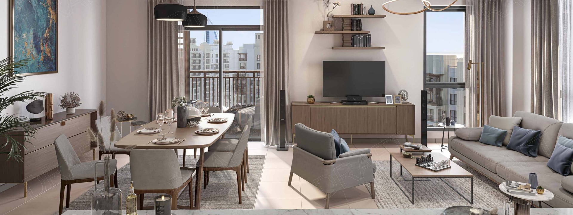 MJL Lamaa by Meraas, image 7 of 10. Render supplied by developer.