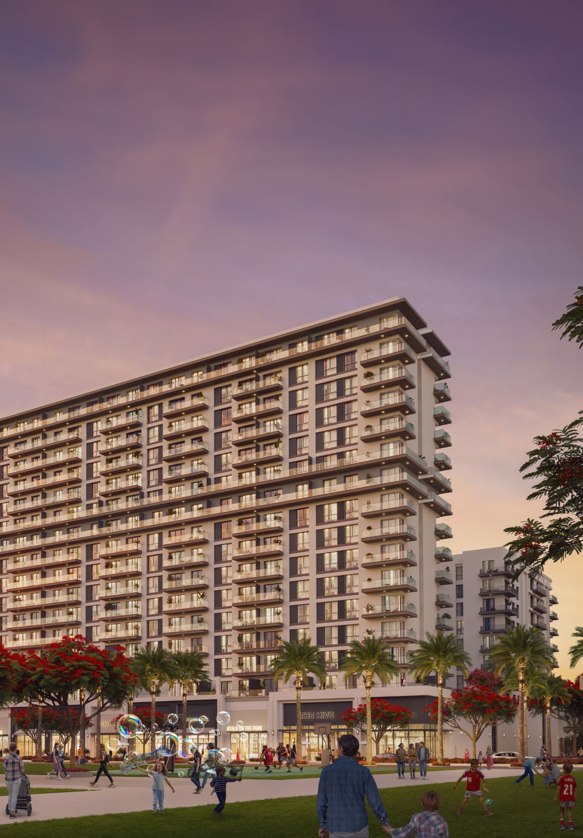 Ayala on the Park by Nshama, image 1 of 10. Render supplied by developer.