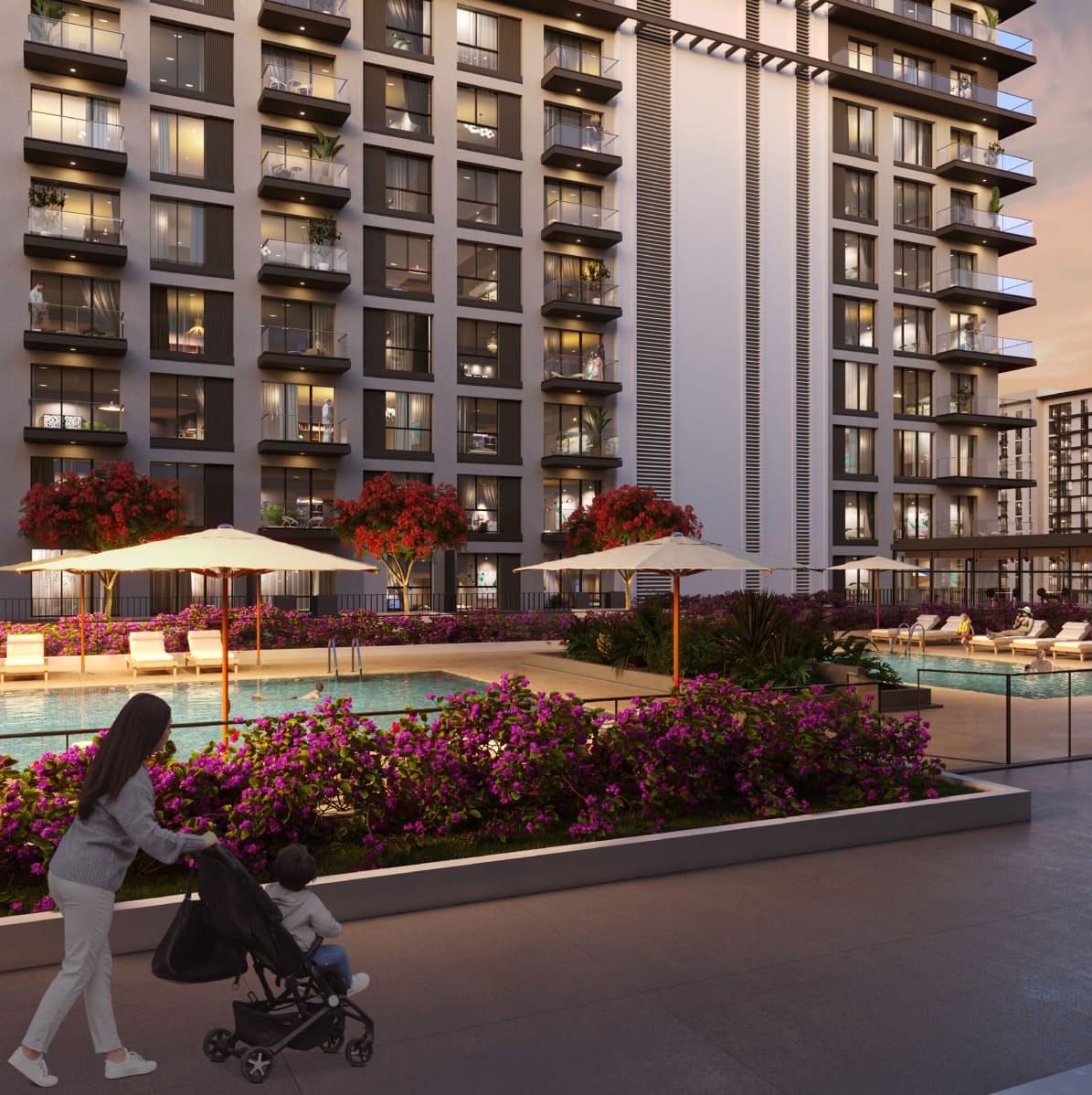 Ayala on the Park by Nshama, image 3 of 10. Render supplied by developer.
