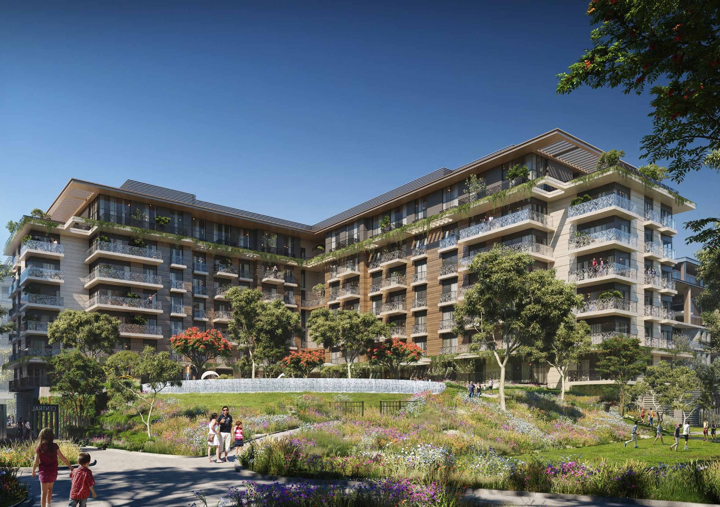Myrtle Central Park by Meraas, image 2 of 5. Render supplied by developer.
