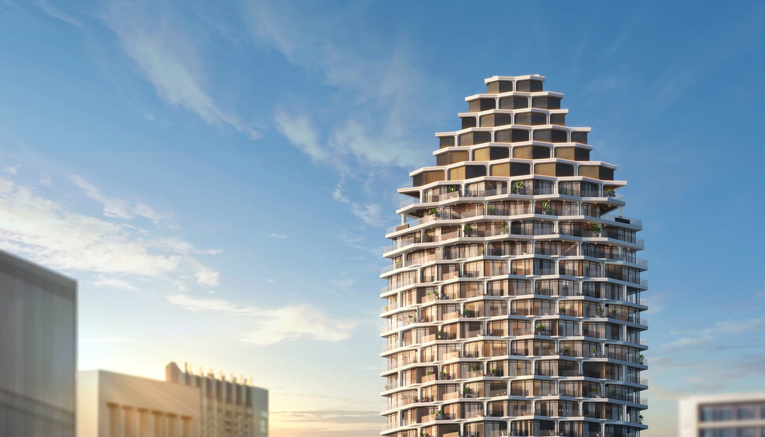 W Residences by Dar Global, image 7 of 14. Render supplied by developer.