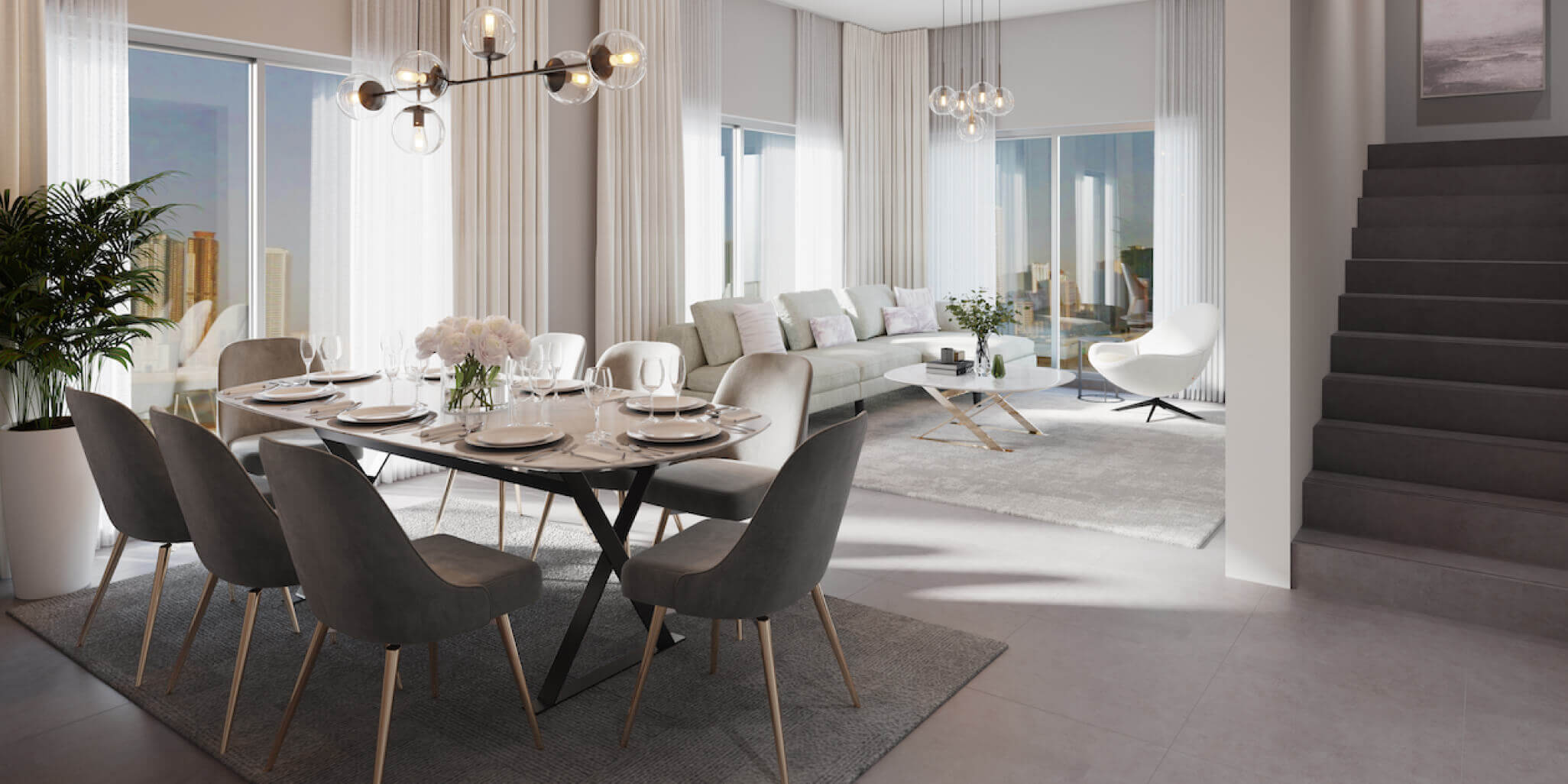 Maryam Gate Residences by Eagle Hills, image 5 of 8. Render supplied by developer.