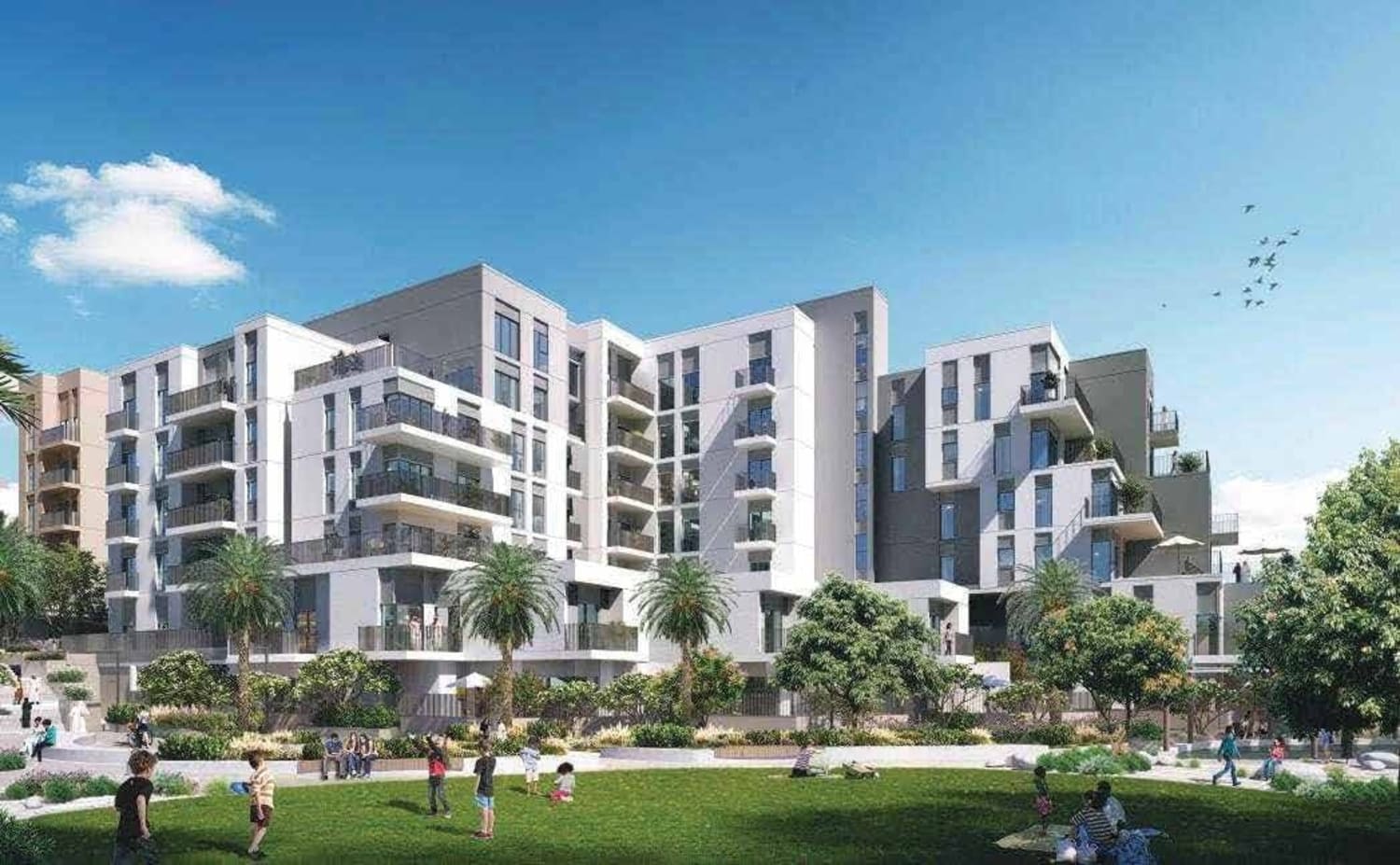 Maryam Gate Residences by Eagle Hills, Maryam Island. Render supplied by developer.