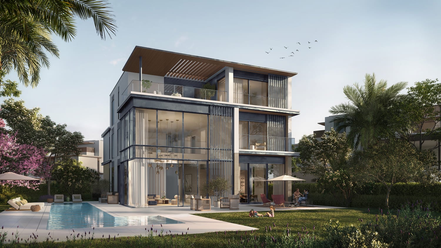 Nad Al Sheba Garden Phase 5, 6 by Meraas, image 2 of 23. Render supplied by developer.