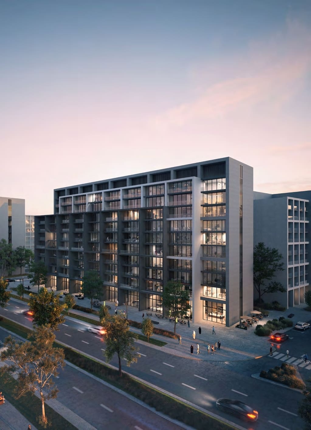 Nasaq Apartments by ARADA, image 1 of 5. Render supplied by developer.