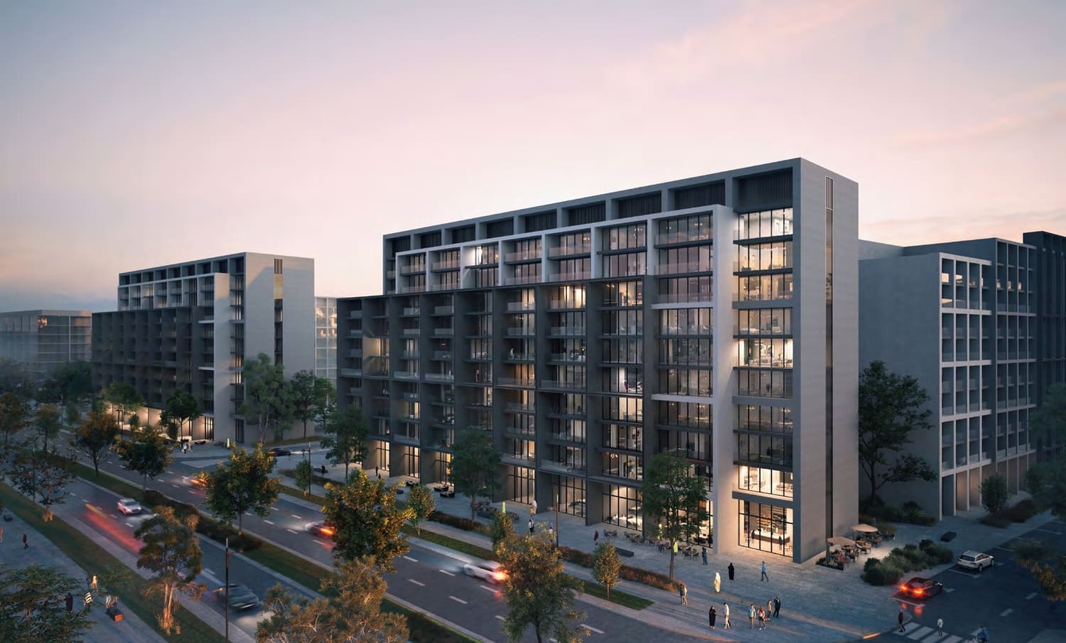 Nasaq Apartments by ARADA, image 2 of 5. Render supplied by developer.