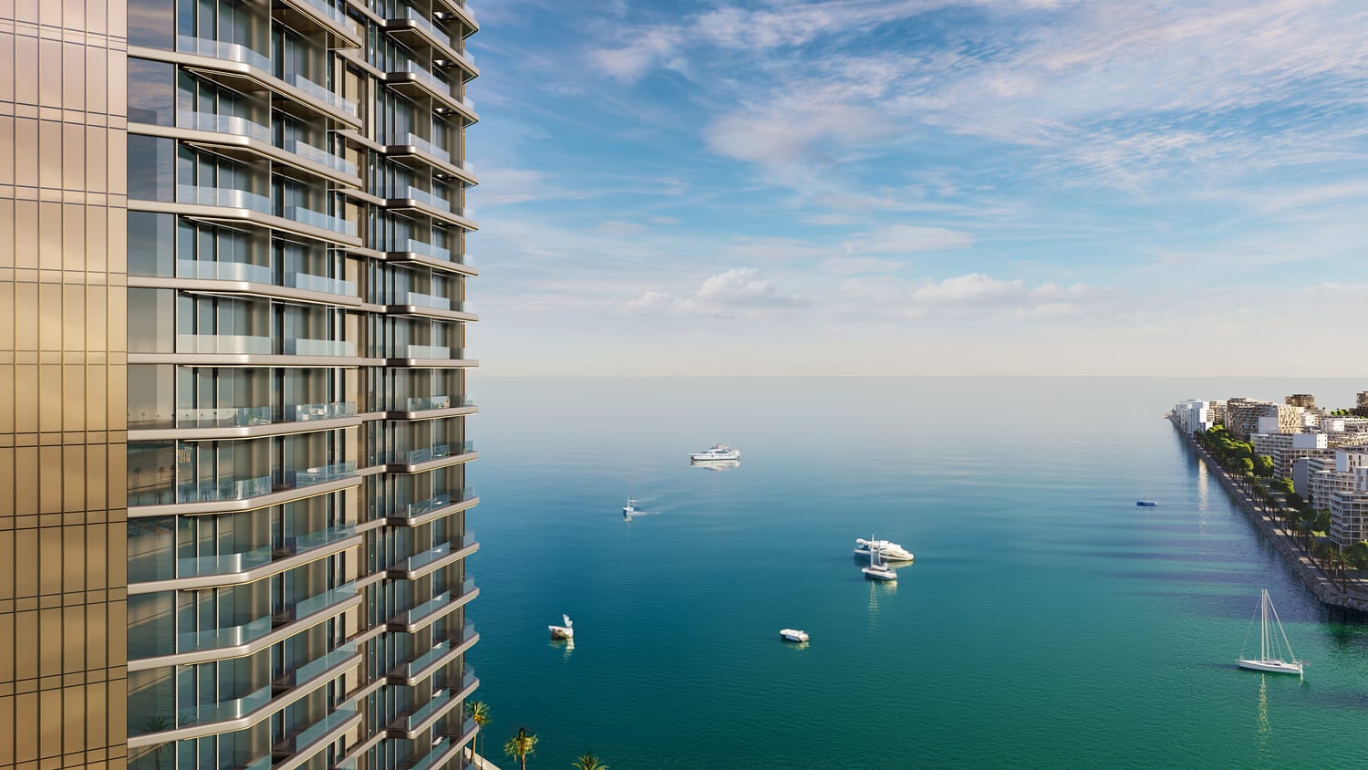 Nautica Towers by Select Group, image 1 of 20. Render supplied by developer.