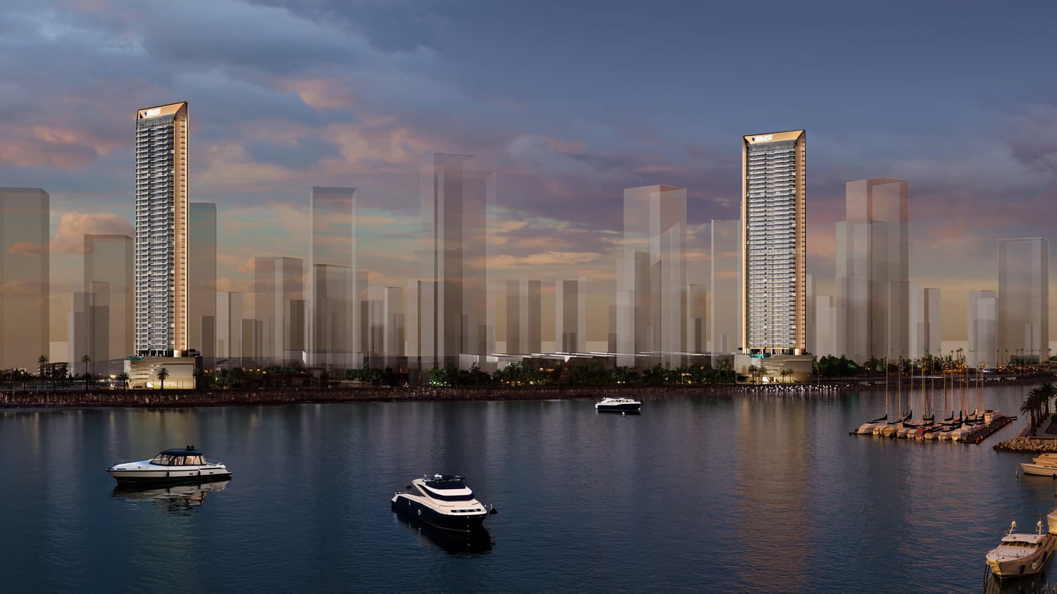 Nautica Towers by Select Group, image 3 of 20. Render supplied by developer.