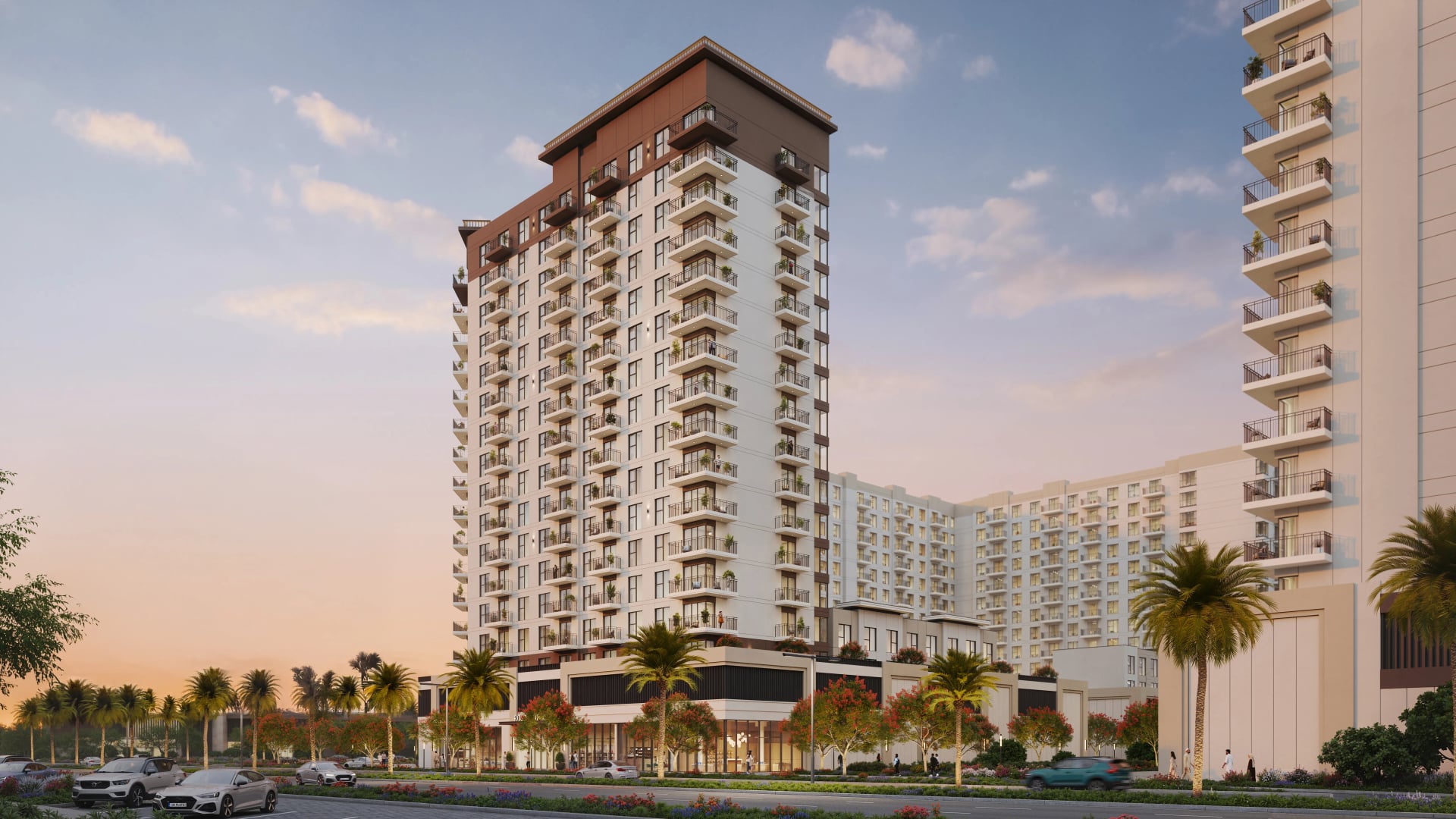Rosewell by Nshama, Town Square. Render supplied by developer.