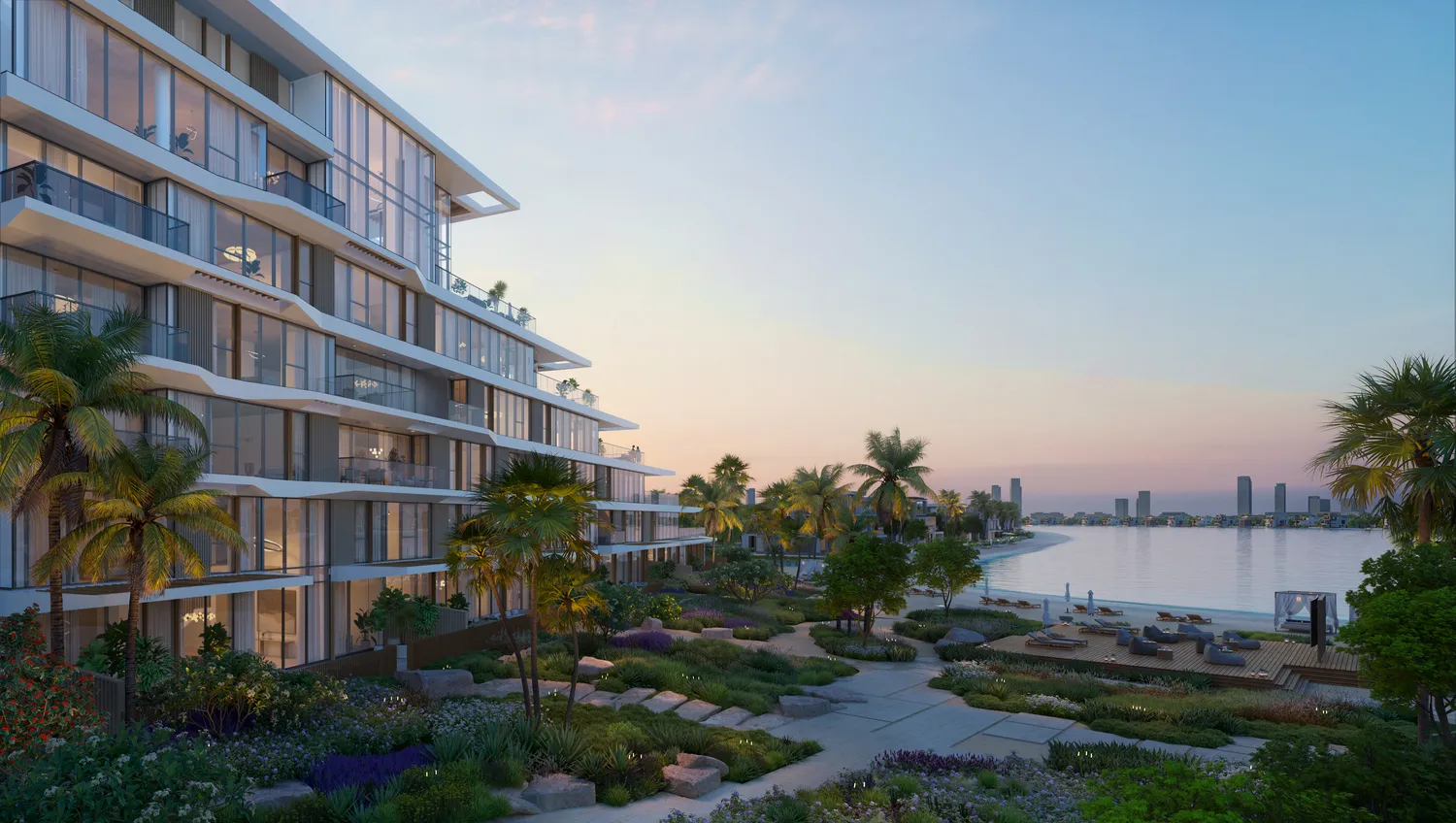 Palm Central Private Residences by Nakheel, image 2 of 30. Render supplied by developer.