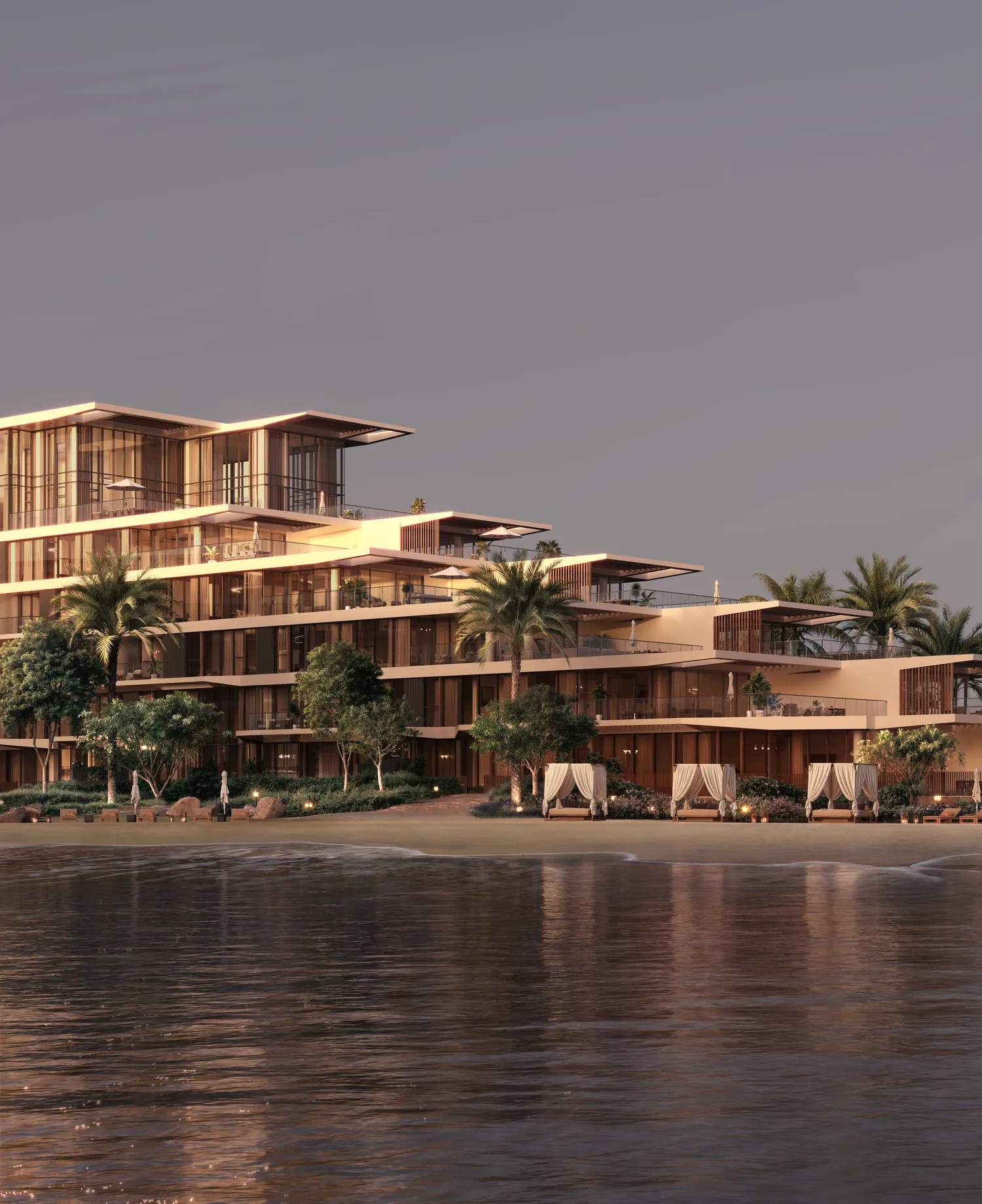 Palm Central Private Residences by Nakheel, image 8 of 30. Render supplied by developer.