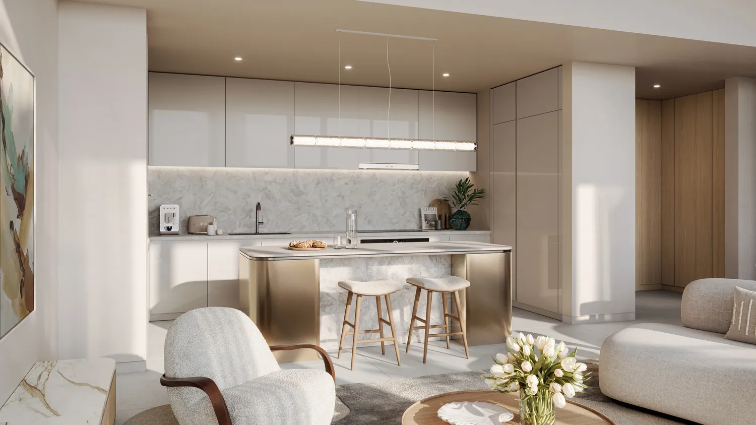 Palm Central Private Residences by Nakheel, image 11 of 30. Render supplied by developer.