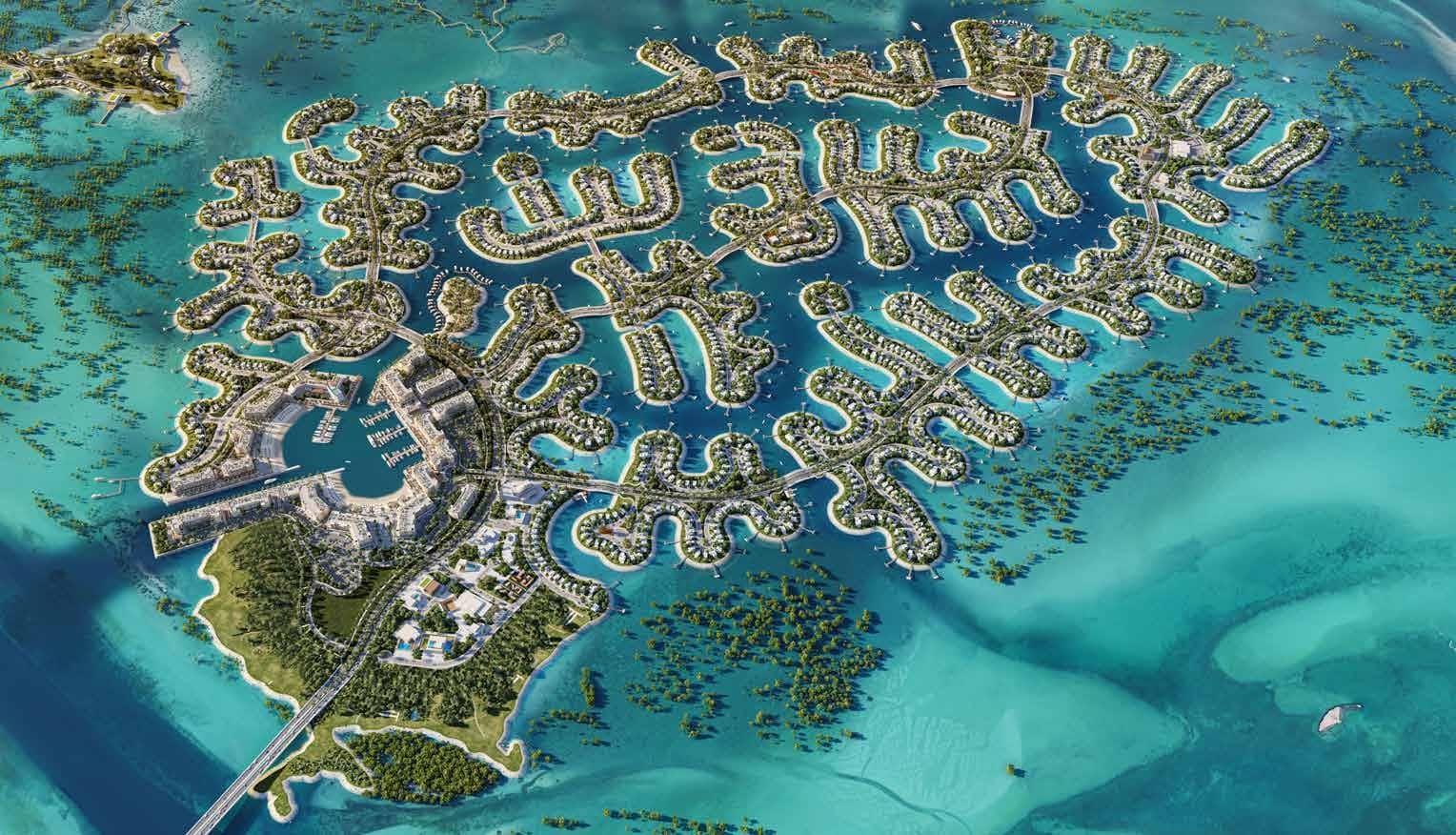 Ramhan Island Villas by Eagle Hills, Ramhan Island. Render supplied by developer.