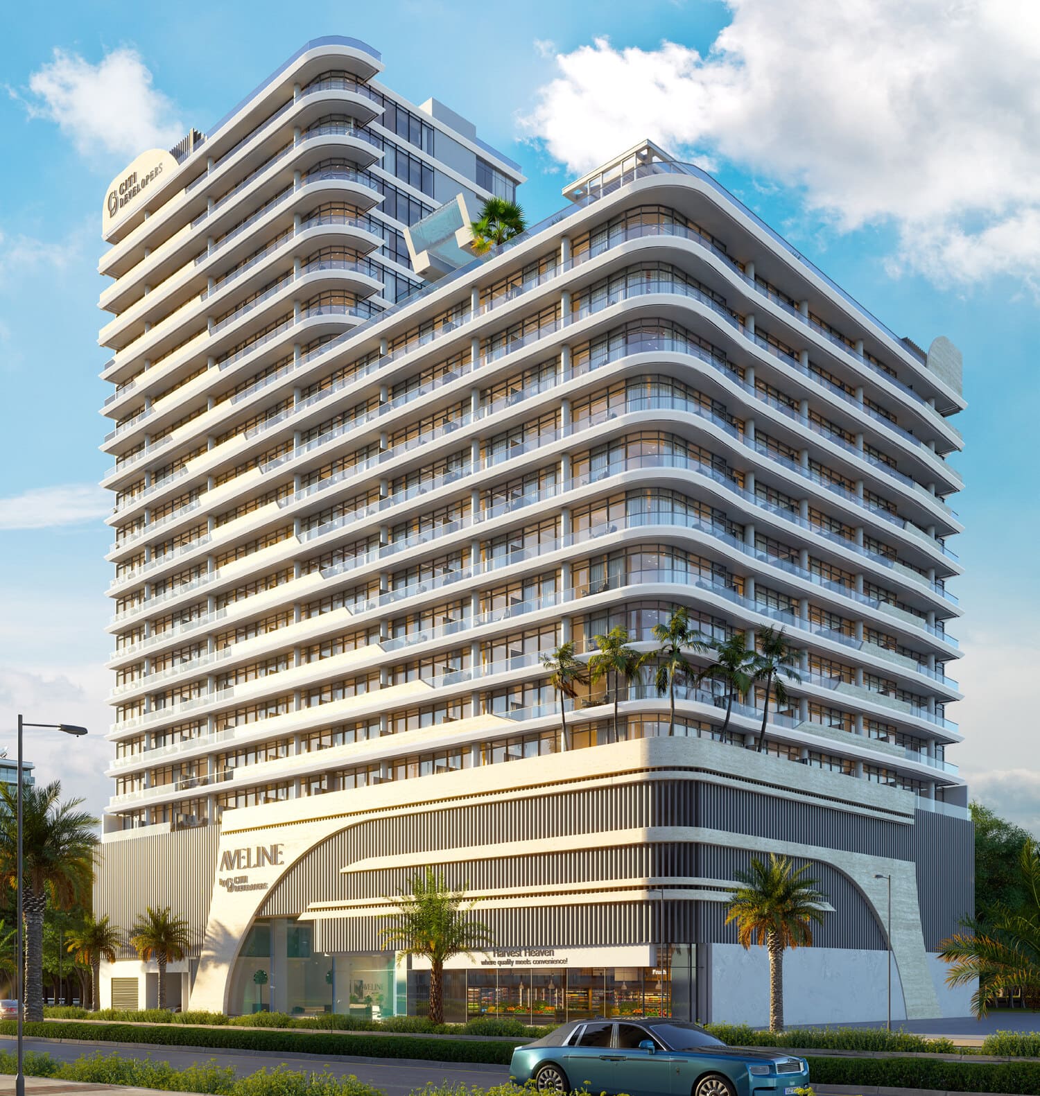 Aveline Residences by Citi Developers in JVC (Jumeirah Village Circle), render supplied by developer