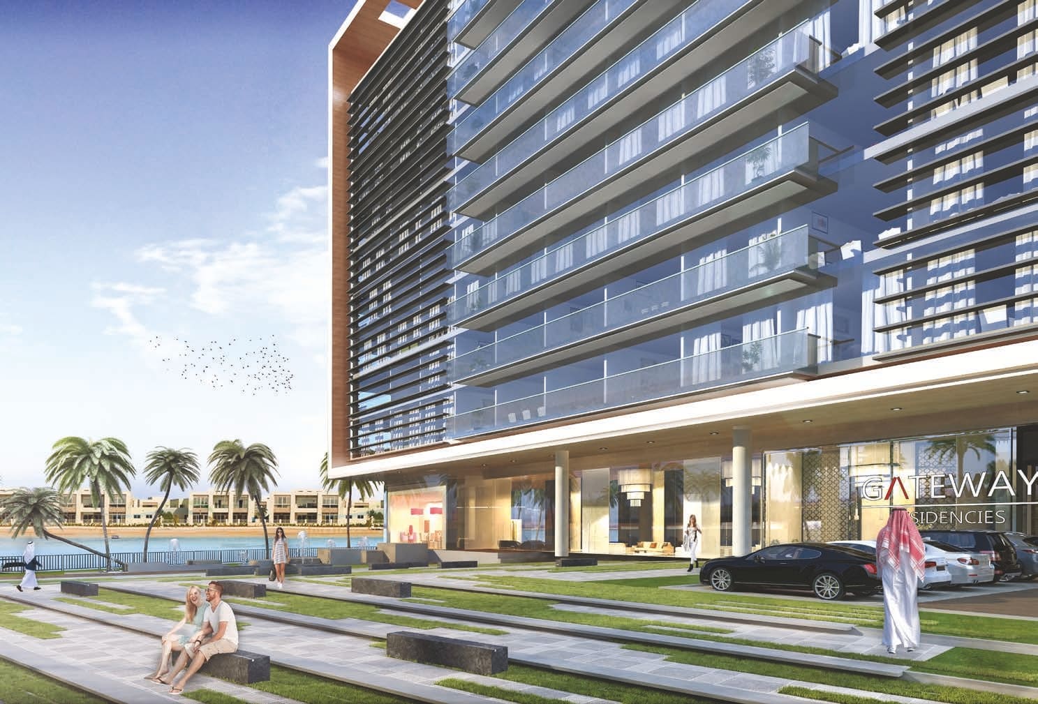Gateway II Residences by RAK Properties, image 3 of 5. Render supplied by developer.