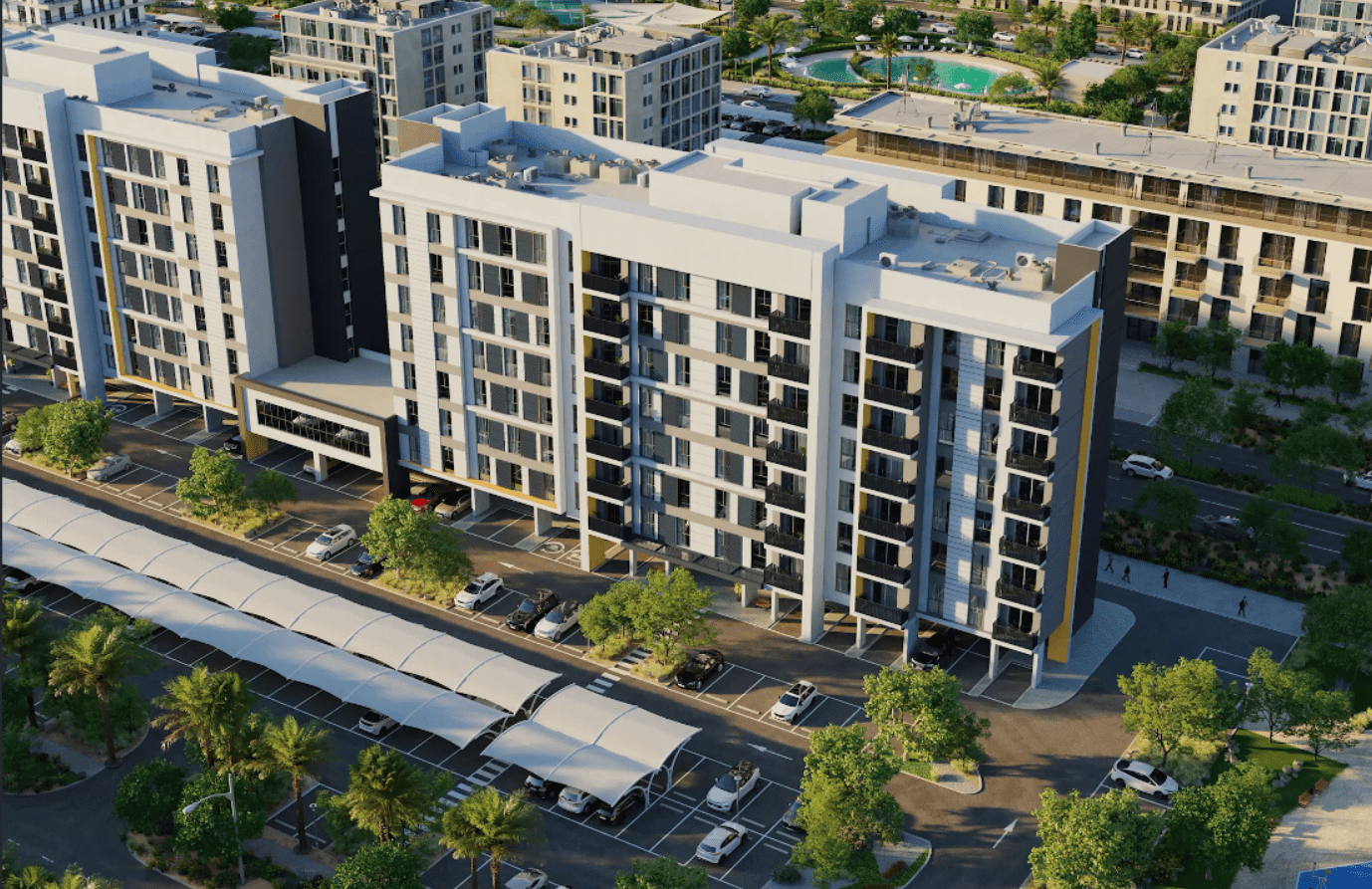 Reeman Living by Aldar, Al Shamkhah. Render supplied by developer.