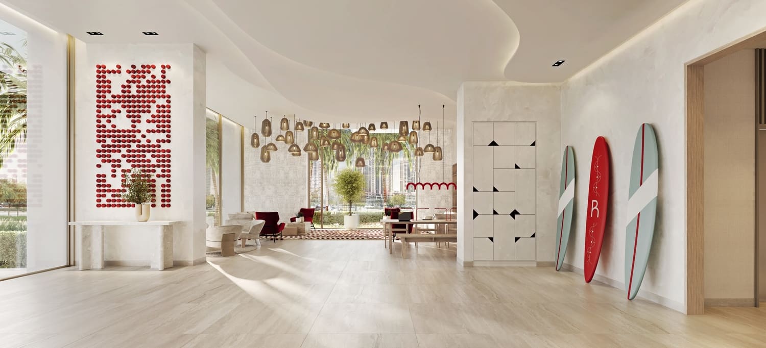 Rosso Bay Residences by Aldar, image 8 of 9. Render supplied by developer.