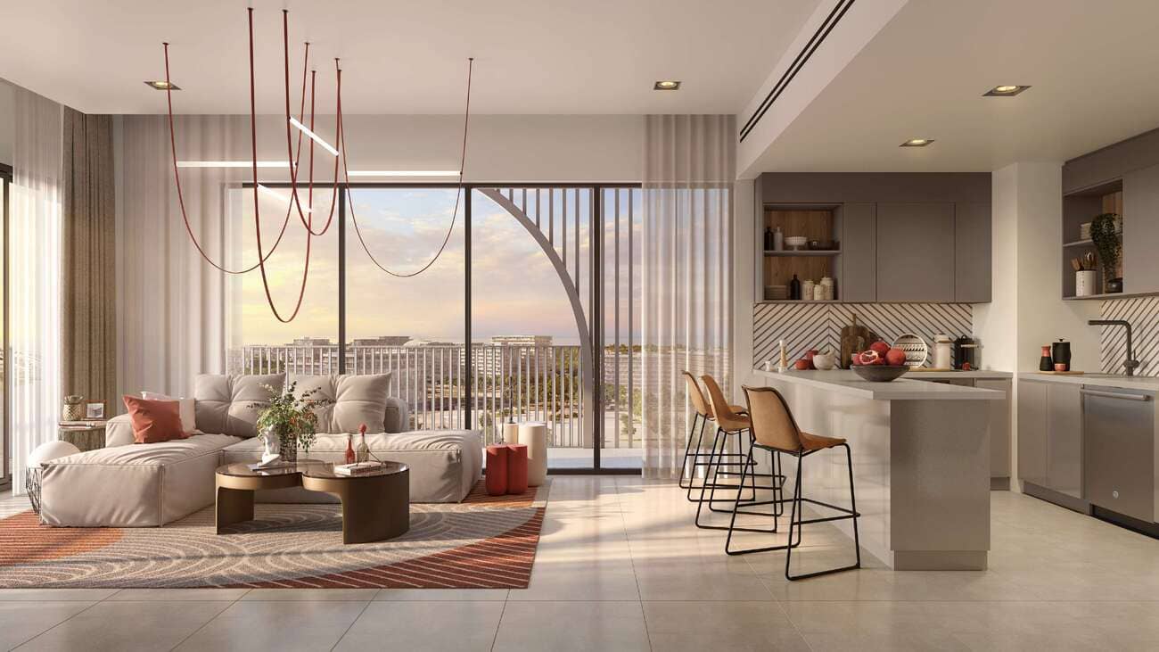 Manarat Living 3 by Aldar, image 3 of 7. Render supplied by developer.