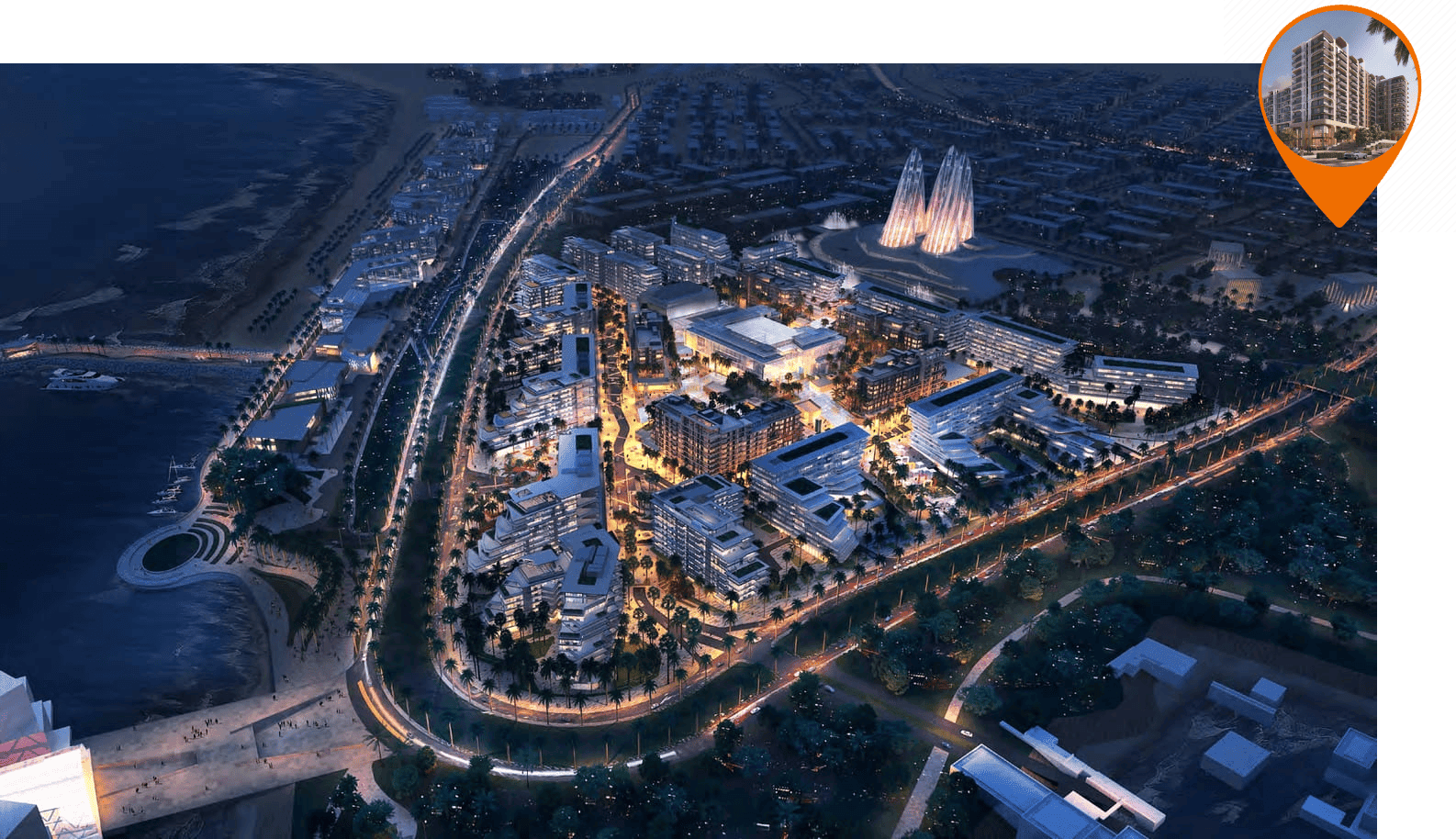Manarat Living 3 by Aldar, Saadiyat Island. Render supplied by developer.